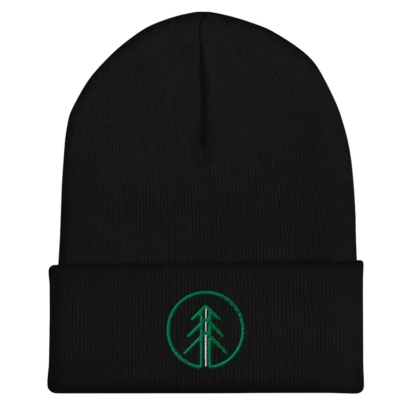 Beanie with green logo